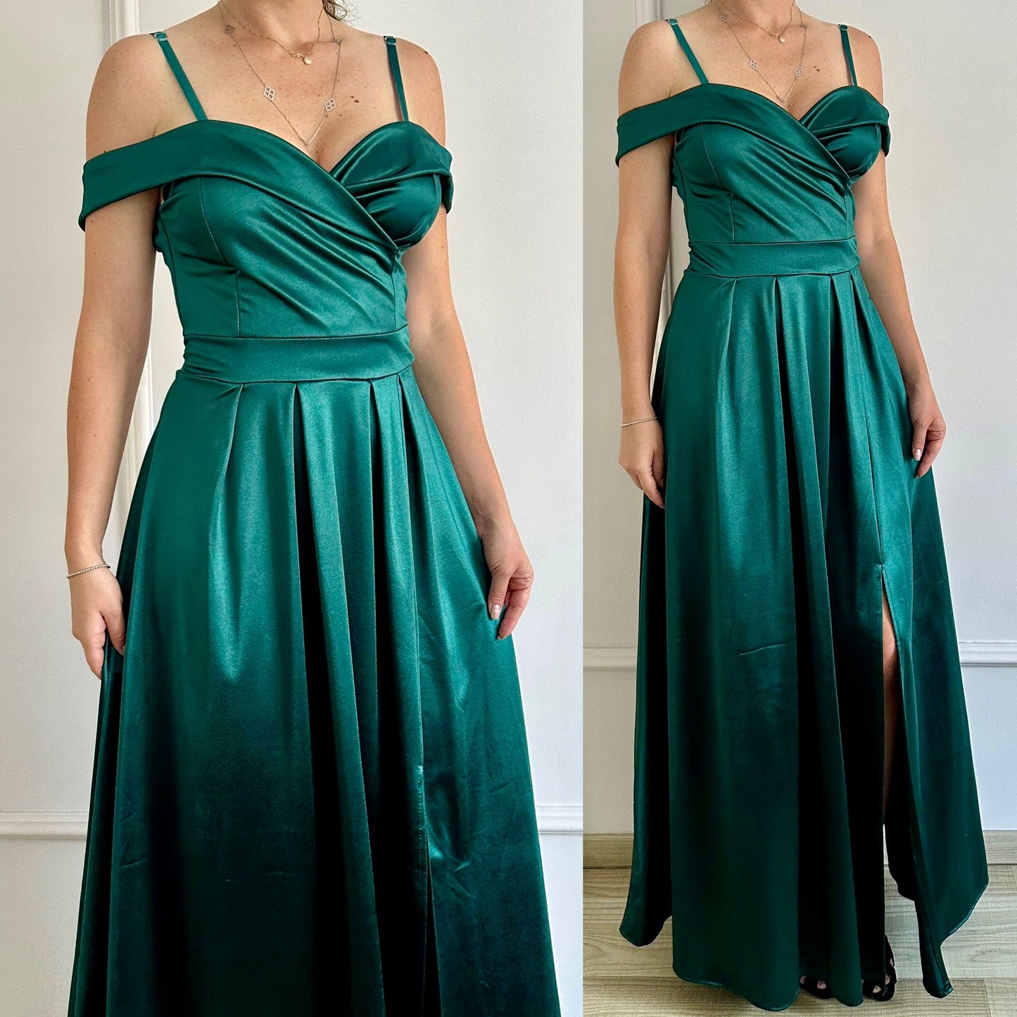 Rochie de seară Marina - Verde inchis