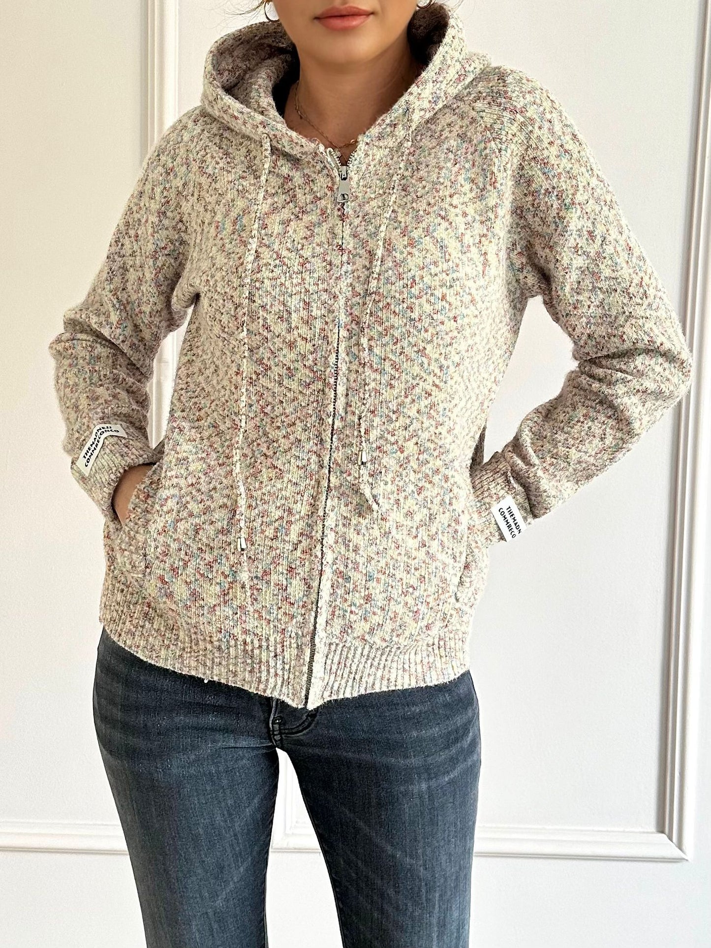 Hanorac catifelat, elastic Leya