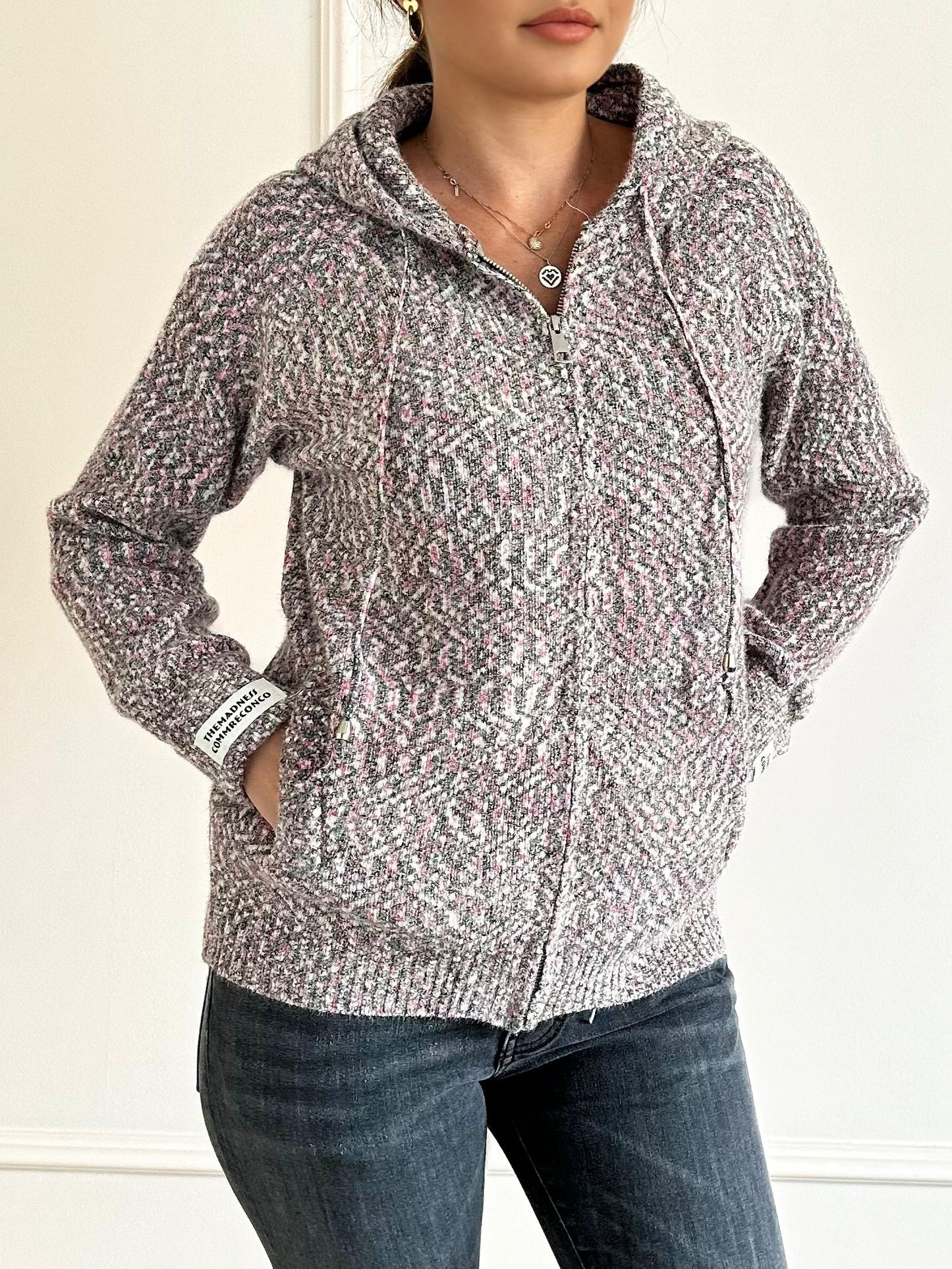 Hanorac catifelat, elastic Leya