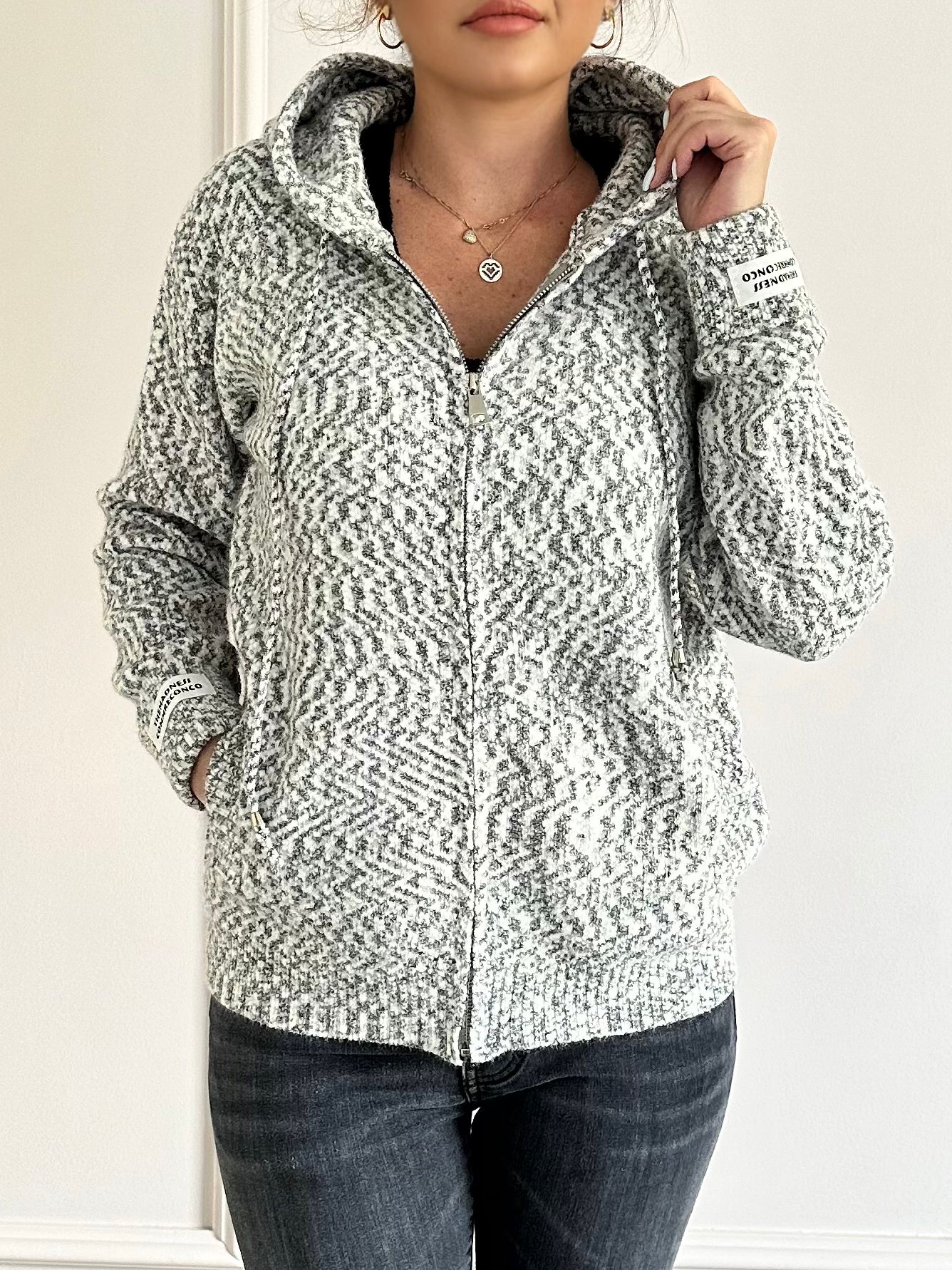 Hanorac catifelat, elastic Leya