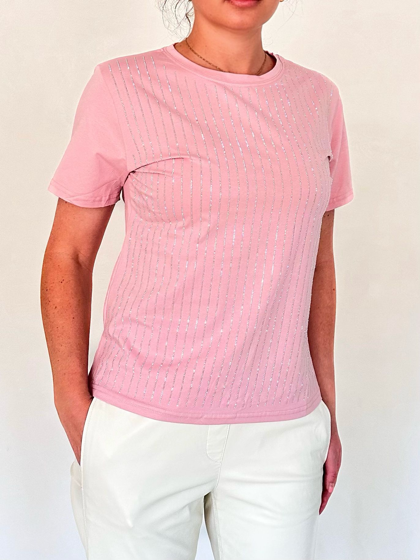 Tricou cu strasuri Stera